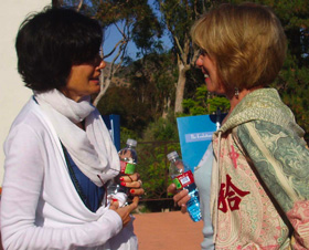 Debbie Ford and Joan Borysenko at Evolutionary Leaders Retreat